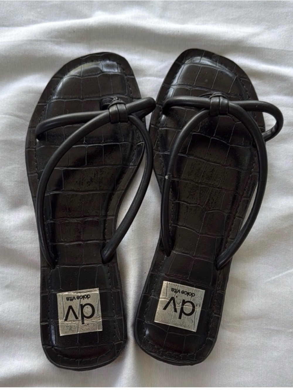 DV by Dolce Vita Black Minimalist Sandals